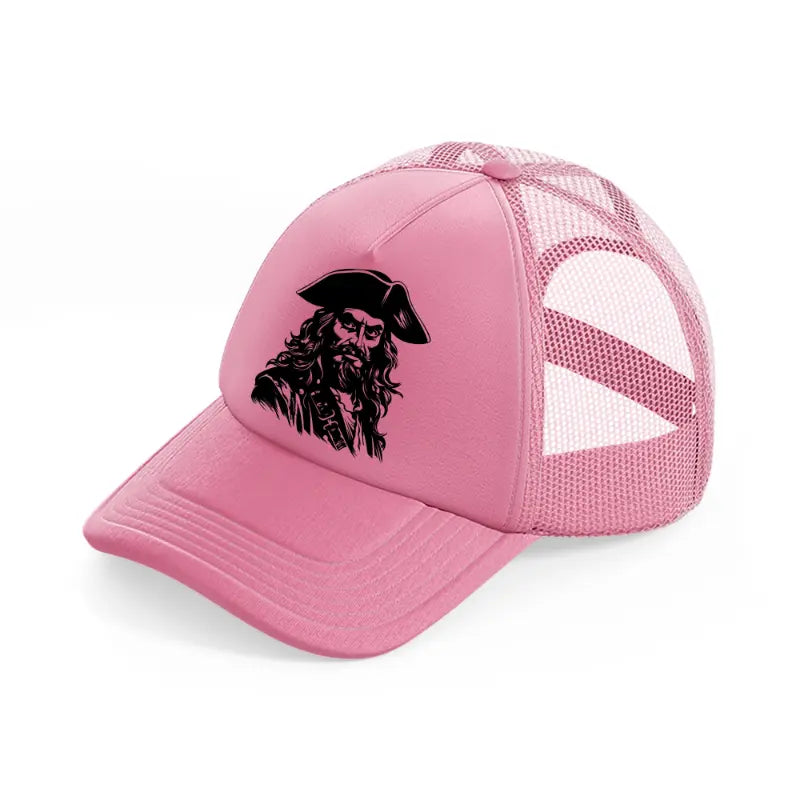 captain pirates-pink-trucker-hat