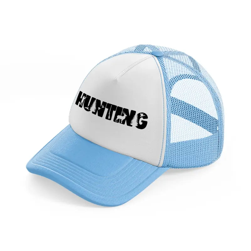 hunting bold-sky-blue-trucker-hat