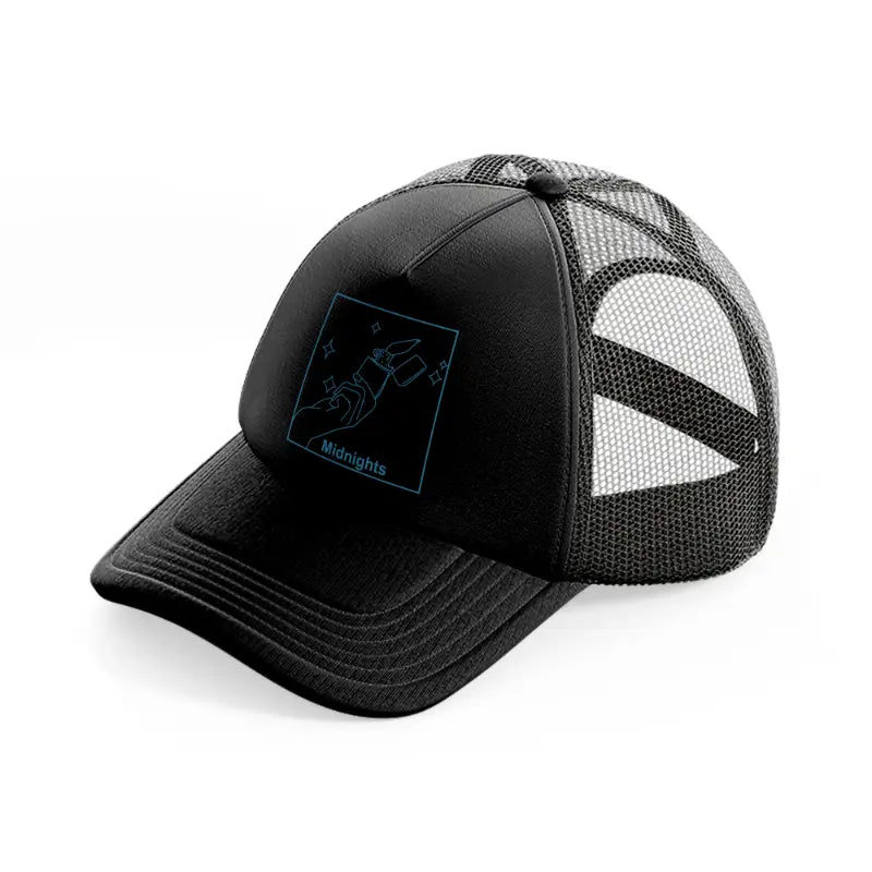 midnights black trucker hat