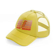 heart breaker-gold-trucker-hat