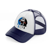 carolina panthers mouth-navy-blue-and-white-trucker-hat