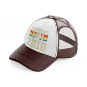 awesome since 2010-brown-trucker-hat