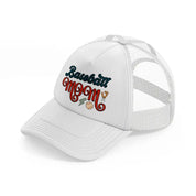 basebal mom sticker-white-trucker-hat