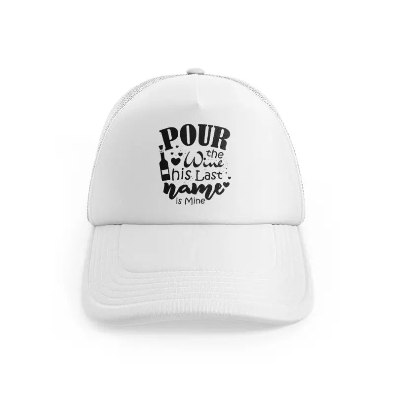 png white trucker hat