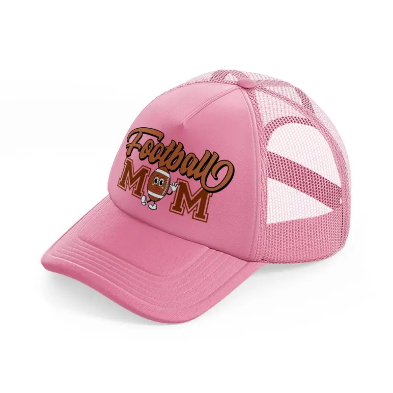 football mom-pink-trucker-hat