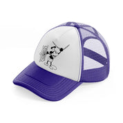 mickey rope purple trucker hat