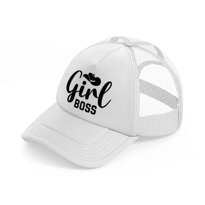 girl boss-white-trucker-hat