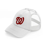 washington nationals emblem-white-trucker-hat
