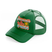 summer vibes retro-green-trucker-hat