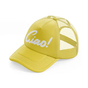 ciao black-gold-trucker-hat