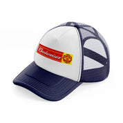 budweiser manchester united-navy-blue-and-white-trucker-hat