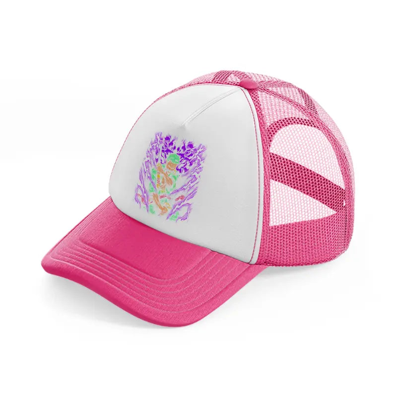 zoro-neon-pink-trucker-hat