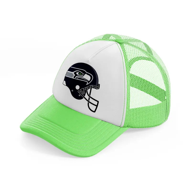 seattle seahawks helmet-lime-green-trucker-hat