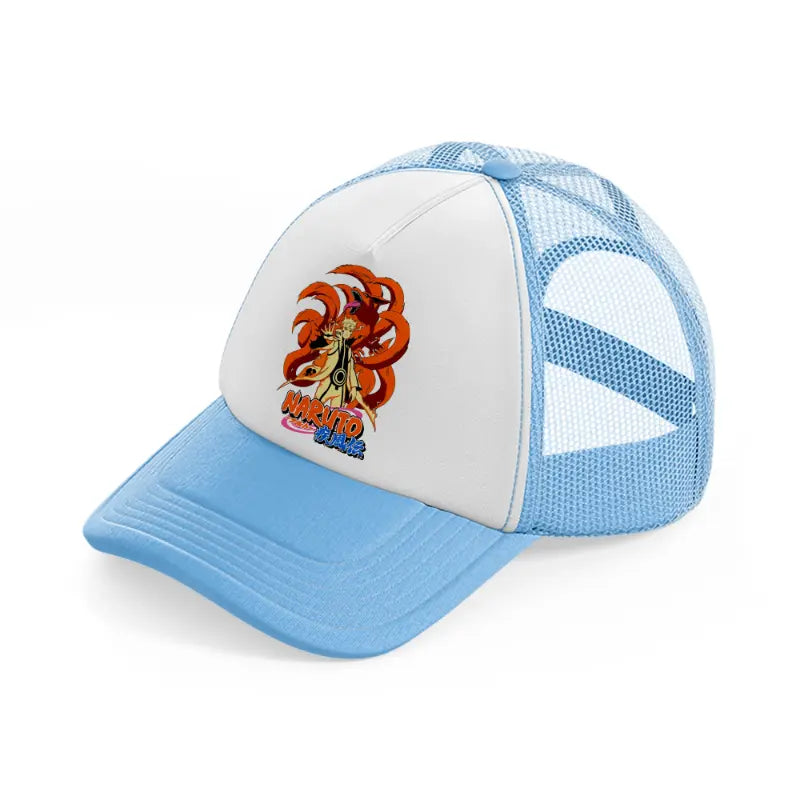 naruto sky blue trucker hat