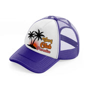 surf club paradise-purple-trucker-hat