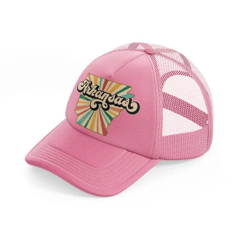 arkansas pink trucker hat