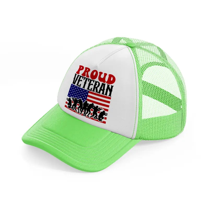 proud veteran-01-lime-green-trucker-hat