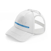 milf man i love fishing b&w white trucker hat