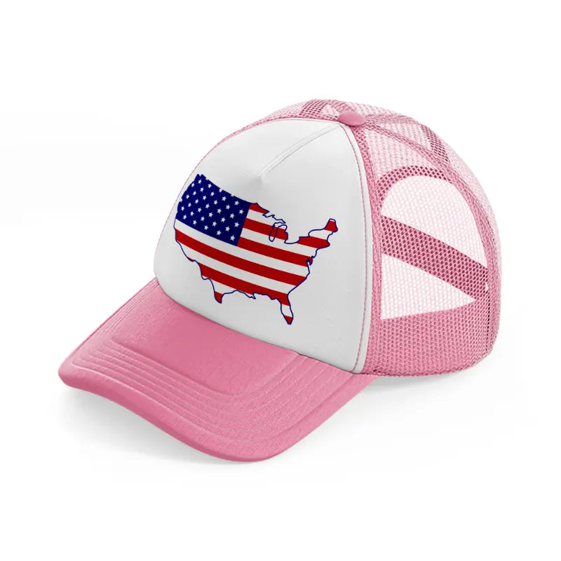 4th july svg map-01-pink-and-white-trucker-hat