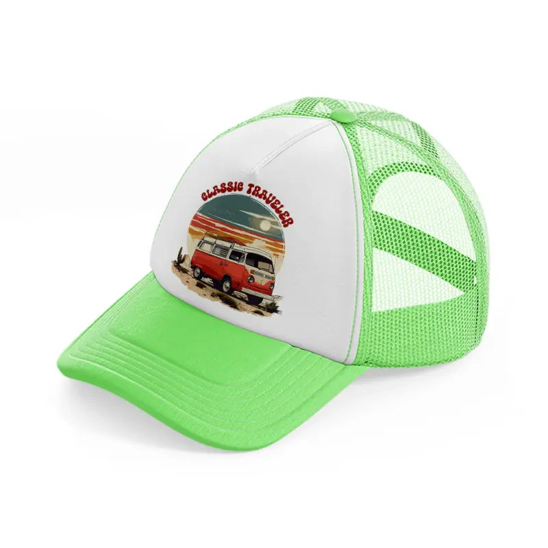 classic traveler-lime-green-trucker-hat