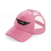 harley-davidson eagle wing-pink-trucker-hat