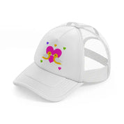 valentines day white trucker hat