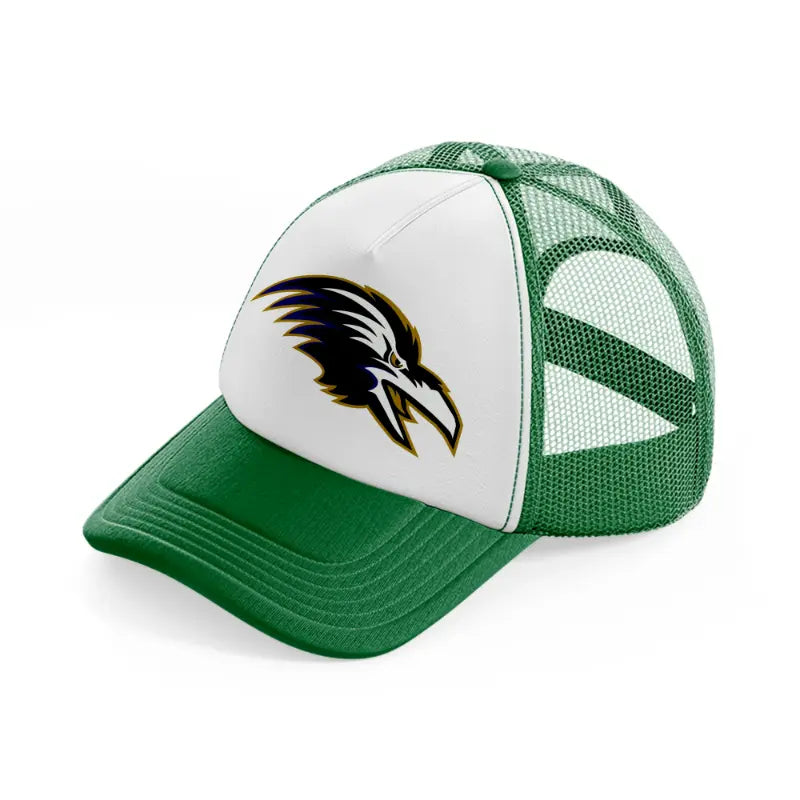 baltimore ravens face symbol-green-and-white-trucker-hat