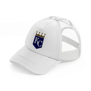 kansas city badge-white-trucker-hat