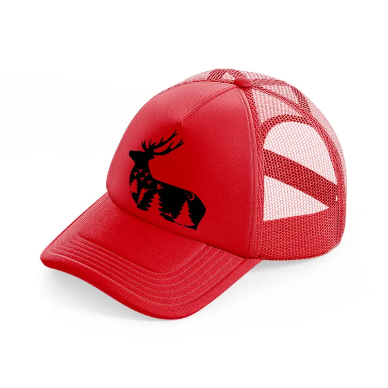 hunting symbol-red-trucker-hat