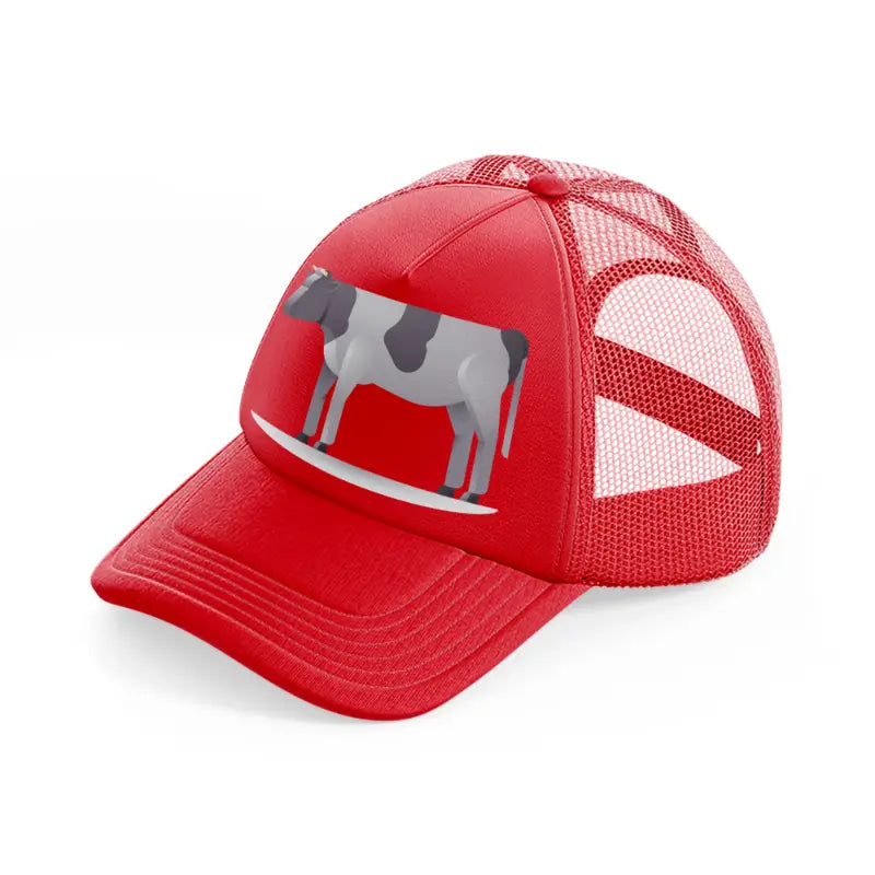 037-cow-red-trucker-hat