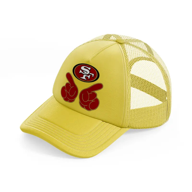 49ers supporter-gold-trucker-hat