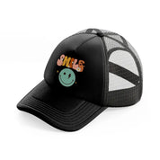 smile-black-trucker-hat