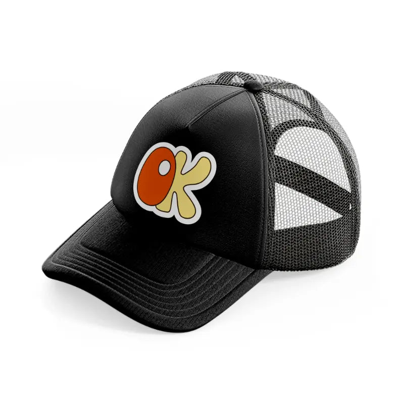 groovysticker 12 black trucker hat