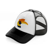 hornbill black and white trucker hat