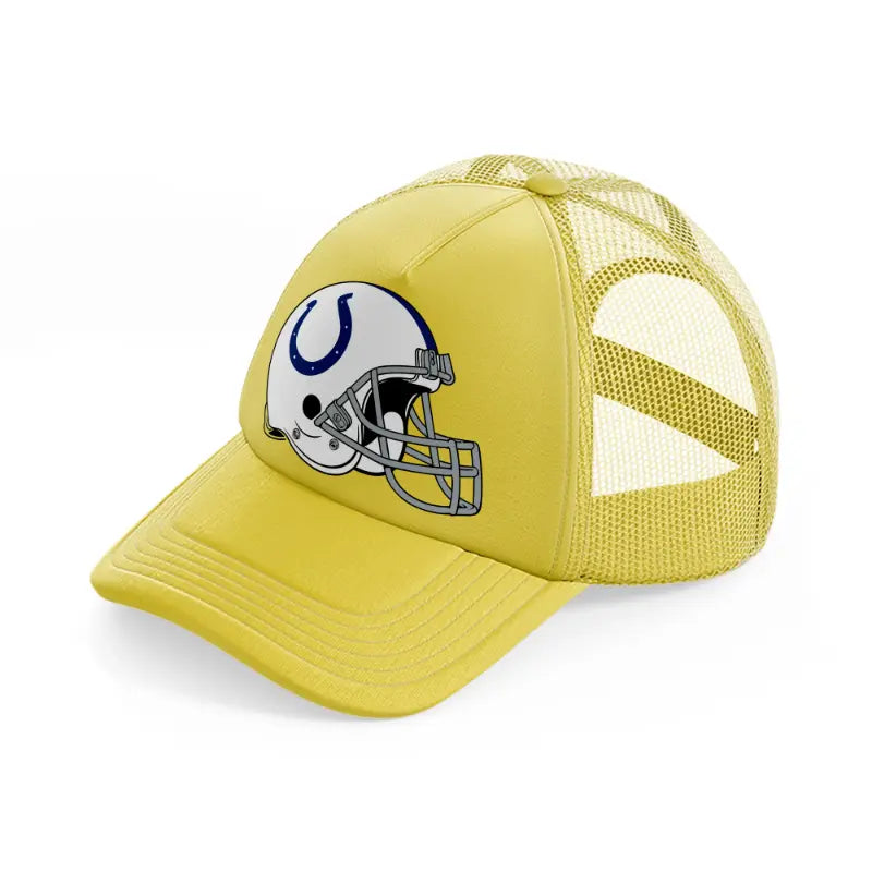 indianapolis colts helmet-gold-trucker-hat