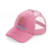 h210805 17 flamingo paradise vintage 80s pink trucker hat