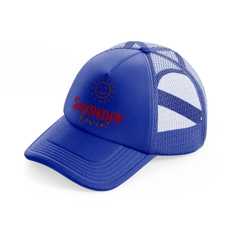 summer lovin-blue-trucker-hat