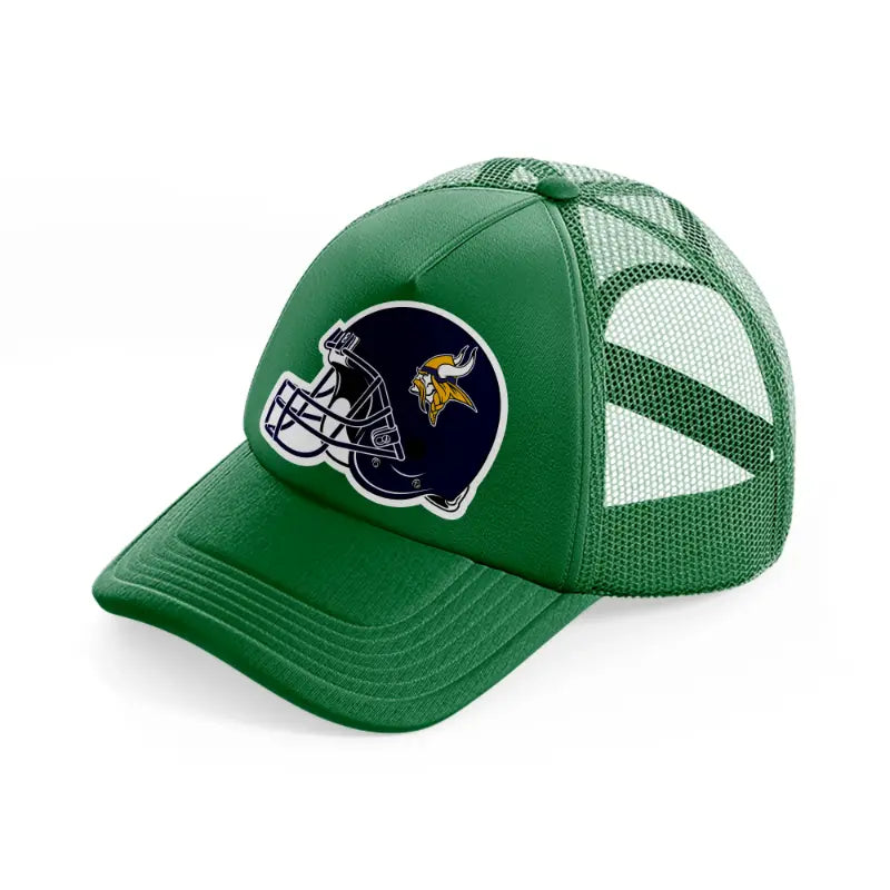 minnesota vikings helmet-green-trucker-hat