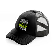 my iron fist rules the golf course-black-trucker-hat