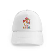 hippiehappy7 white trucker hat