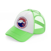 Trump Land Of The Free lime-green Trucker Hat