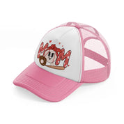 mom baseball-pink-and-white-trucker-hat