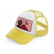 desert cactus-yellow-trucker-hat