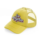 los angeles gold trucker hat