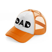 dad-orange-trucker-hat