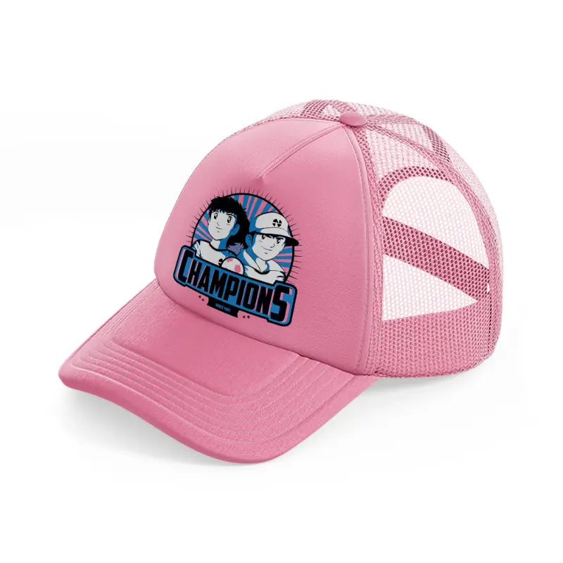 captain tsubasa pink trucker hat