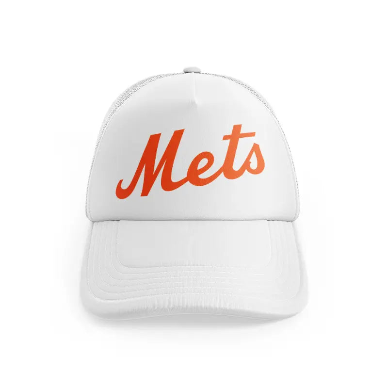 New York Mets Orange Emblemwhitefront-view