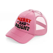 merry and bright-pink-trucker-hat