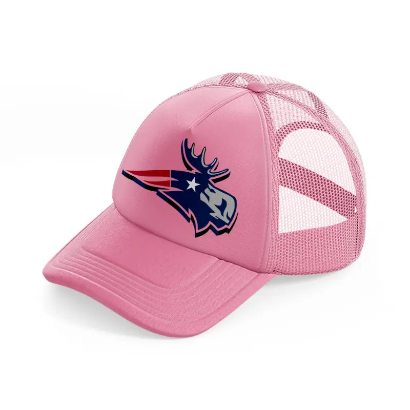 new england patriots 3d emblem-pink-trucker-hat