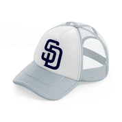 san diego logo-grey-trucker-hat